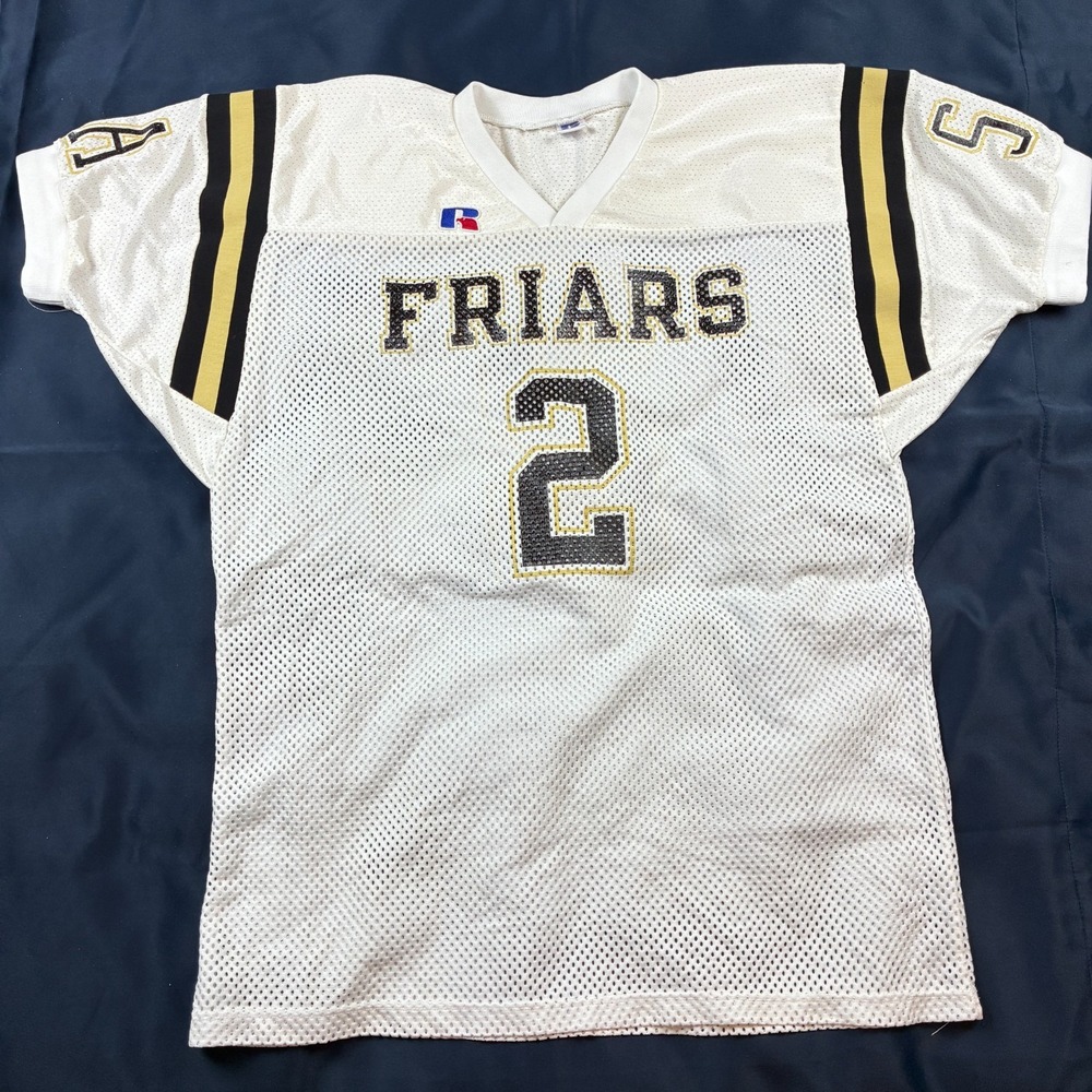 Russell Athletic Football Jersey USA Vtg 80s 90s XL Friars Nylon